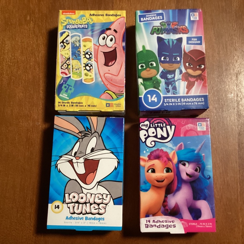 Adhesive Bandages Bundle 4 boxes 14 pieces per box